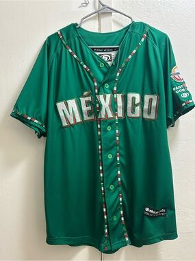 México Green Baseball Jersey